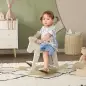 Caballito Balancín para Bebés Caballo Balancín con Base de Madera Diseño Clásico para Niños de 1-3 Años Blanco