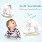 Caballito Balancín para Bebés Caballo Balancín con Base de Madera Diseño Clásico para Niños de 1-3 Años Blanco