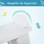 Caballito Balancín para Bebés Caballo Balancín con Base de Madera Diseño Clásico para Niños de 1-3 Años Blanco