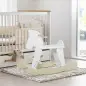 Caballito Balancín para Bebés Caballo Balancín con Base de Madera Diseño Clásico para Niños de 1-3 Años Blanco