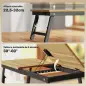 Mesa Reclinable para Cama y Sofá Bandeja Plegable con Cajón Lateral para Ordenador Portátil Libros Cinco Alturas Roble Mesa Reclinable para Cama y Sofá Bandeja Plegable con Cajón Lateral para Ordenador Portátil Libros Cinco Alturas Roble