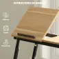 Mesa Reclinable para Cama y Sofá Bandeja Plegable con Cajón Lateral para Ordenador Portátil Libros Cinco Alturas Roble Mesa Reclinable para Cama y Sofá Bandeja Plegable con Cajón Lateral para Ordenador Portátil Libros Cinco Alturas Roble