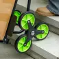 Carretilla Plegable para Escalera con Ruedas Carga 120kg Carretilla de Mano Portátil para Entrega Almacenes Verde