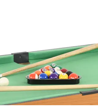 Mesa Multijuegos 4 en 1 con Futbolín Billar Hockey de Mesa y Ping-pong para Niños y Adultos 107x61x84,5 cm Natural
