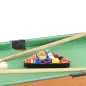 Mesa Multijuegos 4 en 1 con Futbolín Billar Hockey de Mesa y Ping-pong para Niños y Adultos 107x61x84,5 cm Natural