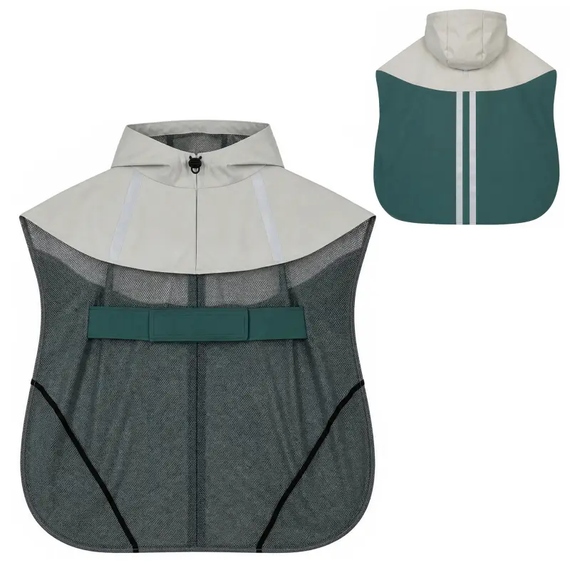 Impermeable para Perros con Capucha Chubasquero Agujero para Correa Tiras Reflectantes Perros Grandes 20-30 kg L Verde Impermeable para Perros con Capucha Chubasquero Agujero para Correa Tiras Reflectantes Perros Grandes 20-30 kg L Verde