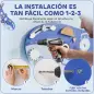 Tablero Sensorial Montessori Tema Ballena Busy Board Panel Sensorial Montessori 13 en 1 para Niños +2 Años Azul