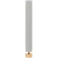 Lámpara de Pie Lámpara de Salón con Casquillo Máx. 40 W E27 Pantalla de Lino y Marco de Metal Ø15x120 cm Gris