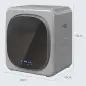 Secadora de Evacuación 3 kg 800W con Pantalla Táctil Control de Tiempo y Temperatura Función Antiarrugas Plata Secadora de Evacuación 3 kg 800W con Pantalla Táctil Control de Tiempo y Temperatura Función Antiarrugas Plata