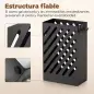 Paragüero de Acero Galvanizado Soporte de Paraguas Estrecho con Bandeja de Goteo Extraíble 4 Ganchos 28x14x41 cm Negro Paragüero de Acero Galvanizado Soporte de Paraguas Estrecho con Bandeja de Goteo Extraíble 4 Ganchos 28x14x41 cm Negro
