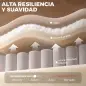 Sillón Reclinable Manual hasta 135° Tapizado en Lino Reposapiés Muelles Ensacados Respaldo Alto y Patas de Madera Beige Sillón Reclinable Manual hasta 135° Tapizado en Lino Reposapiés Muelles Ensacados Respaldo Alto y Patas de Madera Beige
