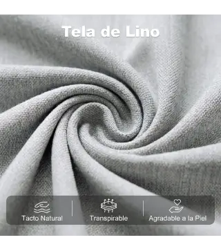 Sillón Cama Plegable 3 en 1 Tapizado en Lino Respaldo Ajustable Almohada con Funda Lavable 67x73x96 cm Gris Claro
