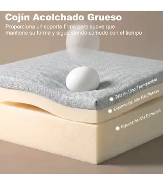 Sillón Cama Plegable 3 en 1 Tapizado en Lino Respaldo Ajustable Almohada con Funda Lavable 67x73x96 cm Gris Claro