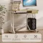 Mesa de Escritorio Mesa de Estudio con Bandeja de Teclado y Cajón Mesa de Ordenador para Despacho 90x50x100 cm Roble