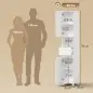 Armario Alto de Baño Mueble de Baño Estrecho Alto Brillo con Cajón Compartimento Abierto y Estantes Ajustables Blanco Armario Alto de Baño Mueble de Baño Estrecho Alto Brillo con Cajón Compartimento Abierto y Estantes Ajustables Blanco