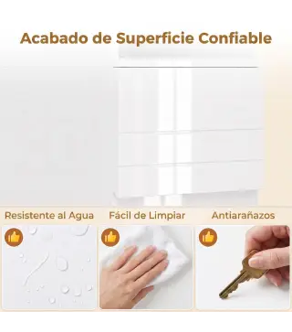 Armario Alto de Baño Mueble de Baño Estrecho Alto Brillo con Cajón Compartimento Abierto y Estantes Ajustables Blanco