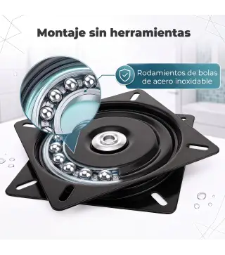 Taburete de Ducha Giratorio 360° Taburete Ducha con Marco de Aluminio y Altura Regulable en 5 Niveles Azul Claro