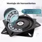 Taburete de Ducha Giratorio 360° Taburete Ducha con Marco de Aluminio y Altura Regulable en 5 Niveles Azul Claro Taburete de Ducha Giratorio 360° Taburete Ducha con Marco de Aluminio y Altura Regulable en 5 Niveles Azul Claro