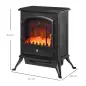 Chimenea Decorativa con Efecto de Llama Termostato y Protección contra Sobrecalentamiento 45x28x54 cm Negro Chimenea Decorativa con Efecto de Llama Termostato y Protección contra Sobrecalentamiento 45x28x54 cm Negro