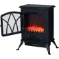 Chimenea Eléctrica Móvil 1000W/2000W Estufa de Pie Silencioso con Efecto de Llamas y Área de Cobertura 30m² Negro Chimenea Eléctrica Móvil 1000W/2000W Estufa de Pie Silencioso con Efecto de Llamas y Área de Cobertura 30m² Negro