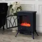 Chimenea Eléctrica Móvil 1000W/2000W Estufa de Pie Silencioso con Efecto de Llamas y Área de Cobertura 30m² Negro Chimenea Eléctrica Móvil 1000W/2000W Estufa de Pie Silencioso con Efecto de Llamas y Área de Cobertura 30m² Negro