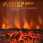 Chimenea Eléctrica Móvil 1000W/2000W Estufa de Pie Silencioso con Efecto de Llamas y Área de Cobertura 30m² Negro Chimenea Eléctrica Móvil 1000W/2000W Estufa de Pie Silencioso con Efecto de Llamas y Área de Cobertura 30m² Negro