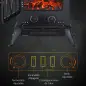 Chimenea Eléctrica Móvil 1000W/2000W Estufa de Pie Silencioso con Efecto de Llamas y Área de Cobertura 30m² Negro Chimenea Eléctrica Móvil 1000W/2000W Estufa de Pie Silencioso con Efecto de Llamas y Área de Cobertura 30m² Negro