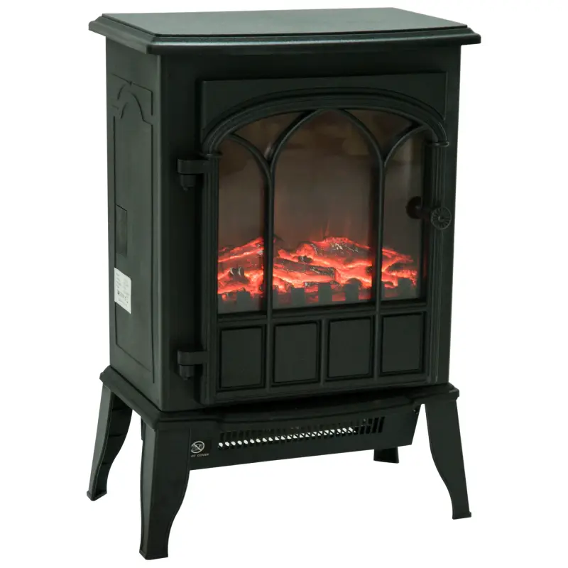 Chimenea Eléctrica 1000W/2000W Efecto de Llama Temperatura Ajustable y Protección Sobrecalentamiento para 15-30 ㎡ Negro Chimenea Eléctrica 1000W/2000W Efecto de Llama Temperatura Ajustable y Protección Sobrecalentamiento para 15-30 ㎡ Negro