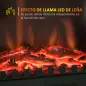 Chimenea Eléctrica 1000W/2000W Efecto de Llama Temperatura Ajustable y Protección Sobrecalentamiento para 15-30 ㎡ Negro Chimenea Eléctrica 1000W/2000W Efecto de Llama Temperatura Ajustable y Protección Sobrecalentamiento para 15-30 ㎡ Negro