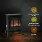 Chimenea Eléctrica 1000W/2000W Efecto de Llama Temperatura Ajustable y Protección Sobrecalentamiento para 15-30 ㎡ Negro Chimenea Eléctrica 1000W/2000W Efecto de Llama Temperatura Ajustable y Protección Sobrecalentamiento para 15-30 ㎡ Negro