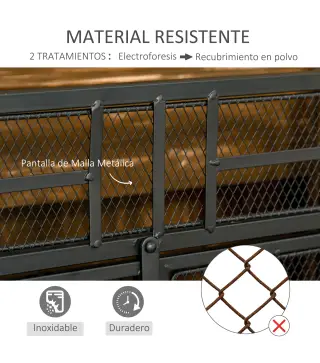 Salvachispas Plegable Pantalla Protectora de Chimenea de 3 Paneles con Doble Puerta y Pies 120x11,5x79 cm Negro