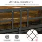 Salvachispas Plegable Pantalla Protectora de Chimenea de 3 Paneles con Doble Puerta y Pies 120x11,5x79 cm Negro Salvachispas Plegable Pantalla Protectora de Chimenea de 3 Paneles con Doble Puerta y Pies 120x11,5x79 cm Negro