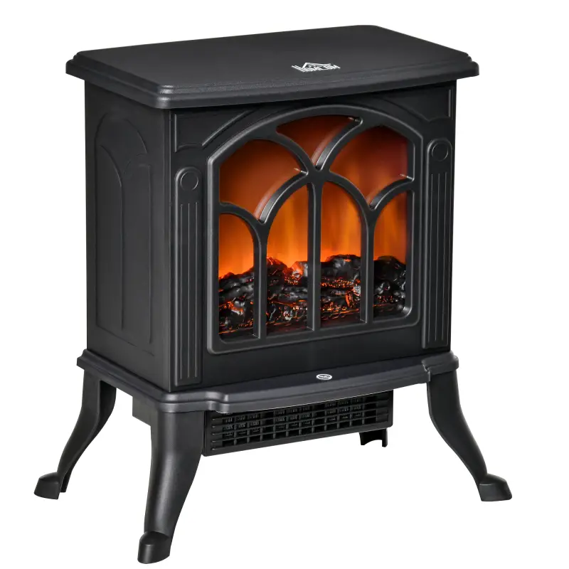 Chimenea Eléctrica de Pie 750/1500 W con 2 Niveles de Potencia Efecto Llama Área de Cobertura 15-20 m² Negro Chimenea Eléctrica de Pie 750/1500 W con 2 Niveles de Potencia Efecto Llama Área de Cobertura 15-20 m² Negro