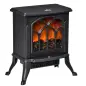 Chimenea Eléctrica de Pie 750/1500 W con 2 Niveles de Potencia Efecto Llama Área de Cobertura 15-20 m² Negro Chimenea Eléctrica de Pie 750/1500 W con 2 Niveles de Potencia Efecto Llama Área de Cobertura 15-20 m² Negro