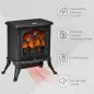 Chimenea Eléctrica de Pie 750/1500 W con 2 Niveles de Potencia Efecto Llama Área de Cobertura 15-20 m² Negro Chimenea Eléctrica de Pie 750/1500 W con 2 Niveles de Potencia Efecto Llama Área de Cobertura 15-20 m² Negro