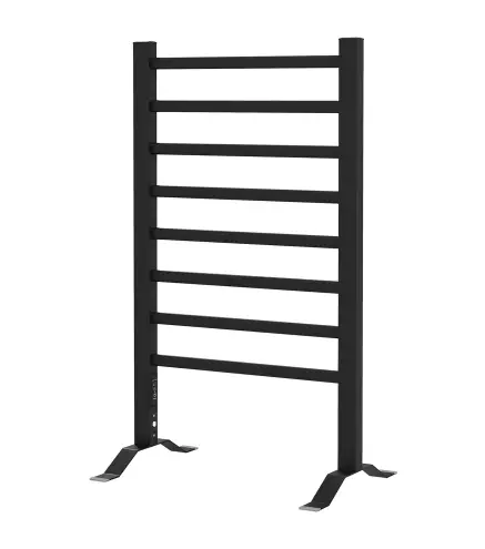Toallero Eléctrico de Pared o Suelo con Función de Temporizador y 8 Barras 53x35x90 cm Negro