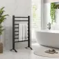 Toallero Eléctrico de Pared o Suelo con Función de Temporizador y 8 Barras 53x35x90 cm Negro Toallero Eléctrico de Pared o Suelo con Función de Temporizador y 8 Barras 53x35x90 cm Negro