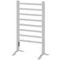 Toallero Eléctrico de Pared o Suelo con Función de Temporizador y 8 Barras 53x35x90 cm Plata