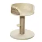 Árbol Rascador para Gatos Pequeño 49 cm Torre para Gatos con Poste de Yute Cama y Bola Colgante 40x40x49 cm Café
