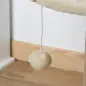Árbol Rascador para Gatos Pequeño 49 cm Torre para Gatos con Poste de Yute Cama y Bola Colgante 40x40x49 cm Café