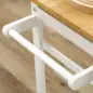 Juego de Mesa Alta de Bar y 2 Taburetes con Ruedas Mesa Plegable de Cocina con Taburetes 86x75,5x83,5 cm Natural Juego de Mesa Alta de Bar y 2 Taburetes con Ruedas Mesa Plegable de Cocina con Taburetes 86x75,5x83,5 cm Natural