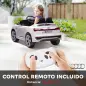 Coche Eléctrico para Niños Audi Q8 Etron Sportback 12V Mando a Distancia Arranque Lento Faros Bocina y Música Blanco