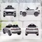 Coche Eléctrico para Niños Audi Q8 Etron Sportback 12V Mando a Distancia Arranque Lento Faros Bocina y Música Blanco