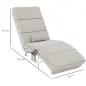 Sillón de Masaje y calefacción con mando y cojín tela efecto lino Crema Sillón de Masaje y calefacción con mando y cojín tela efecto lino Crema