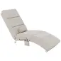 Sillón de Masaje y calefacción con mando y cojín tela efecto lino Crema Sillón de Masaje y calefacción con mando y cojín tela efecto lino Crema