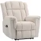 Sillón relax eléctrico de masaje y calor, sillón reclinable, respaldo ajustable manualmente, 85x91x104cm, beige Sillón relax eléctrico de masaje y calor, sillón reclinable, respaldo ajustable manualmente, 85x91x104cm, beige