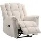 Sillón relax eléctrico de masaje y calor, sillón reclinable, respaldo ajustable manualmente, 85x91x104cm, beige Sillón relax eléctrico de masaje y calor, sillón reclinable, respaldo ajustable manualmente, 85x91x104cm, beige