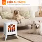Chimenea Eléctrica de Pie 750/1500 W con 2 Niveles de Potencia Efecto Llama Área de Cobertura 15-20 m² Blanco Chimenea Eléctrica de Pie 750/1500 W con 2 Niveles de Potencia Efecto Llama Área de Cobertura 15-20 m² Blanco