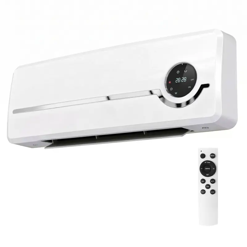 Calefactor Eléctrico Bajo Consumo de Pared 2000W con 3 Modos Pantalla LED Termostato Temporizador y Oscilación Blanco Calefactor Eléctrico Bajo Consumo de Pared 2000W con 3 Modos Pantalla LED Termostato Temporizador y Oscilación Blanco