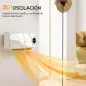 Calefactor Eléctrico Bajo Consumo de Pared 2000W con 3 Modos Pantalla LED Termostato Temporizador y Oscilación Blanco Calefactor Eléctrico Bajo Consumo de Pared 2000W con 3 Modos Pantalla LED Termostato Temporizador y Oscilación Blanco